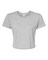 BELLA + CANVAS Women’s Flowy Crop Crewneck Short Sleeve Tee – Fit Fashion Top for Casual Wear